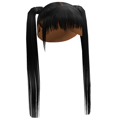 Cute Side Pigtails in Black
