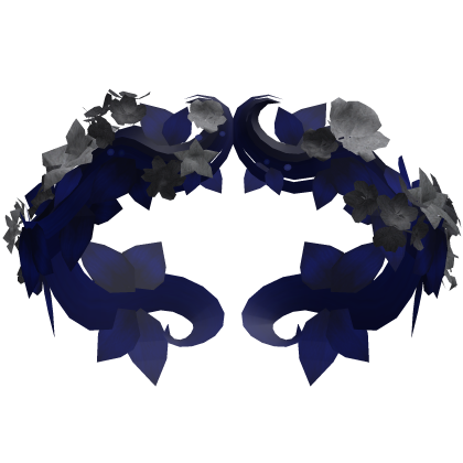 🪦 Emily's Blue Flower Crown Corpse Bride Undead Roblox item