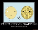 waffles vs pancakes who will win?