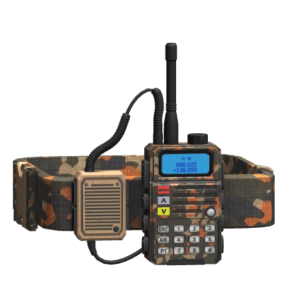 Black & Orange Tactical Radio Arm Strap
