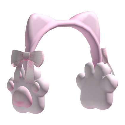 ♡ cute cat bow earmuffs kawaii pink 