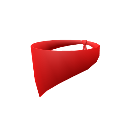 Roblox Item Red Bandana Mask - Cartoony