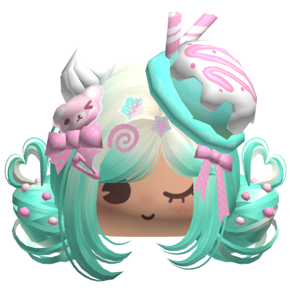 ♡ Ice Cream Girly Buns (Cream Soda)