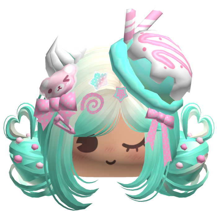 ♡ Ice Cream Girly Buns (Cream Soda)