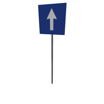 Romanian One Way sign