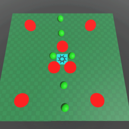 Medium platform with spheres icon