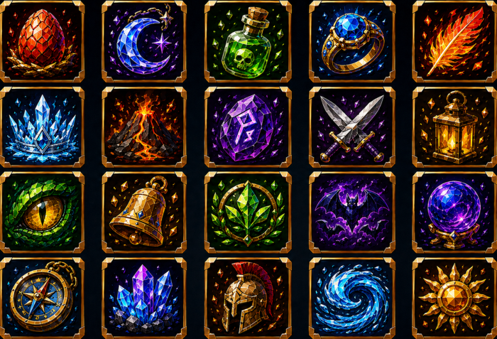 [100+ Icons]Fantasy Skill Icon Pack Gakuran preview 2
