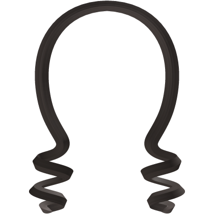♡ Brown Grey Cutesy Kawaii Curly Swirly Bangs Roblox item