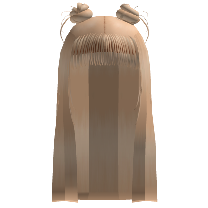 🍭Blonde⭐️ Long Double Bun w/ Bangs🎀