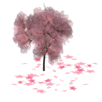 🎀 Cherry Blossom Japanese Tree House Decoration