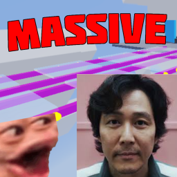 LONGEST SQUID GAMES OBBY (Massive glass bridge)