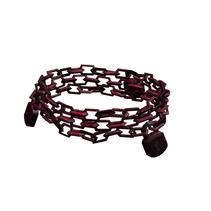 3 Locks Chain Belt | Blood Red thumbnail