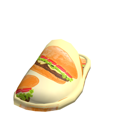 realistic fast food burger slipper for korblox