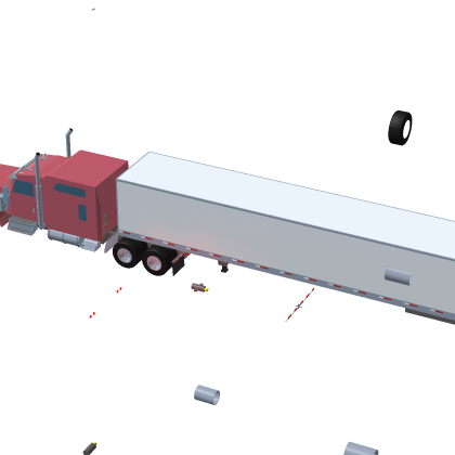 Semi Truck Trailer Freight Haul Logistics Rig