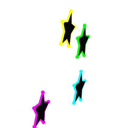 👑 Neon Stars Night Lights Decor Colorful! Fun G
