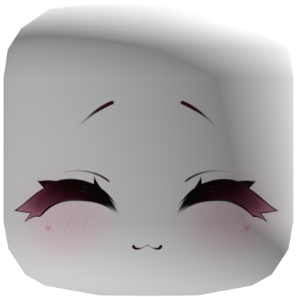 ♡ : cutest smile chibi face mask white Roblox item