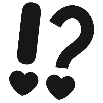 ♡ Cute Glowing Surprised Anime Sticker Black