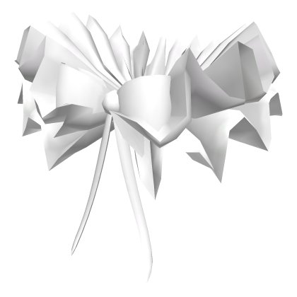 White Puffy Ruffle Collar /w Bowtie