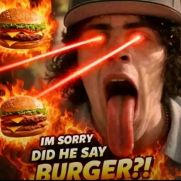 Did he just say BURGER obby