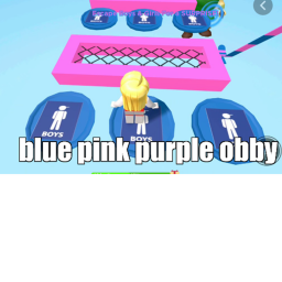 PINK BLUE PURPLE BFF OBBY NEXT BY NEXT