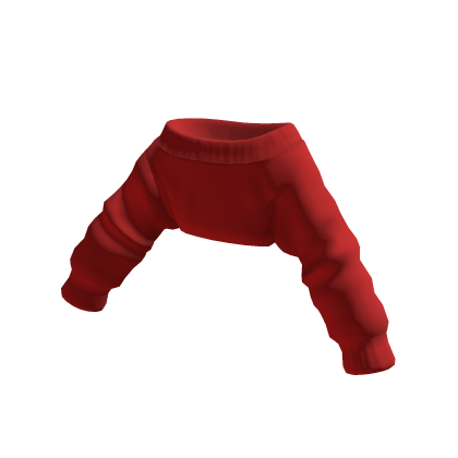 Red Oversized Crop Off Shoulder Sweater thumbnail
