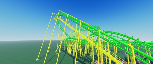 RiddlerRevenge Roller Coaster Six Flags Theme Park