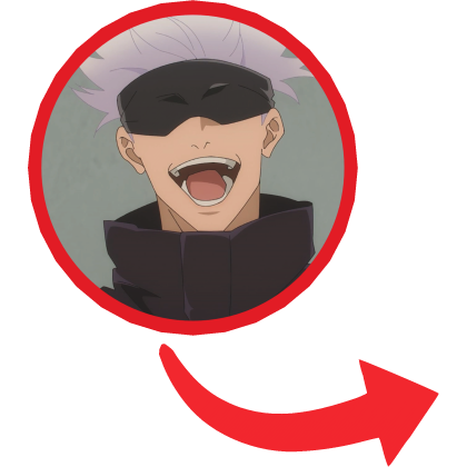 Satoru Gojo Red Circle