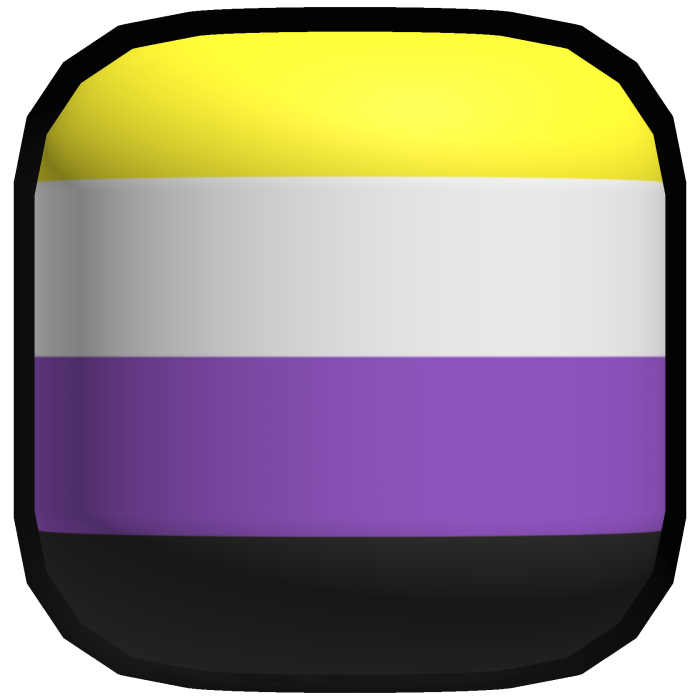 Non-Binary Pride Head