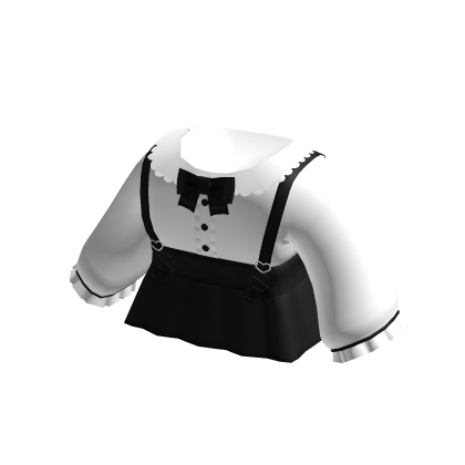 jirai kei little devil suspender dress white black thumbnail
