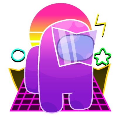 Vaporwave Crewmate Roblox decal