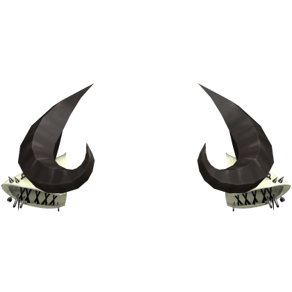 Brown Goth Goat Sheep Horns Yellow Pierced Ears Roblox item