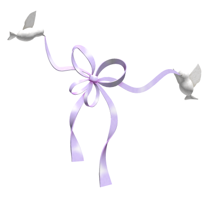 ♡ Purple Flowy Spring Avian Assisted Bow Clip