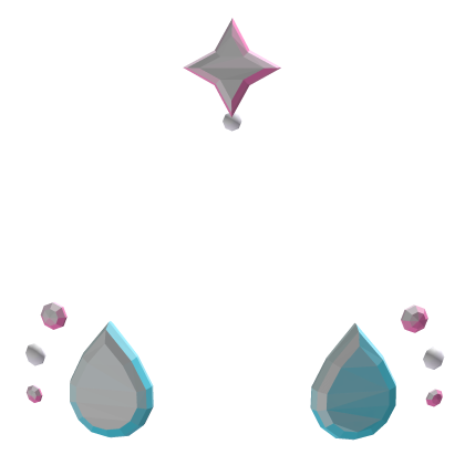 Crystal Tear Face Gems
