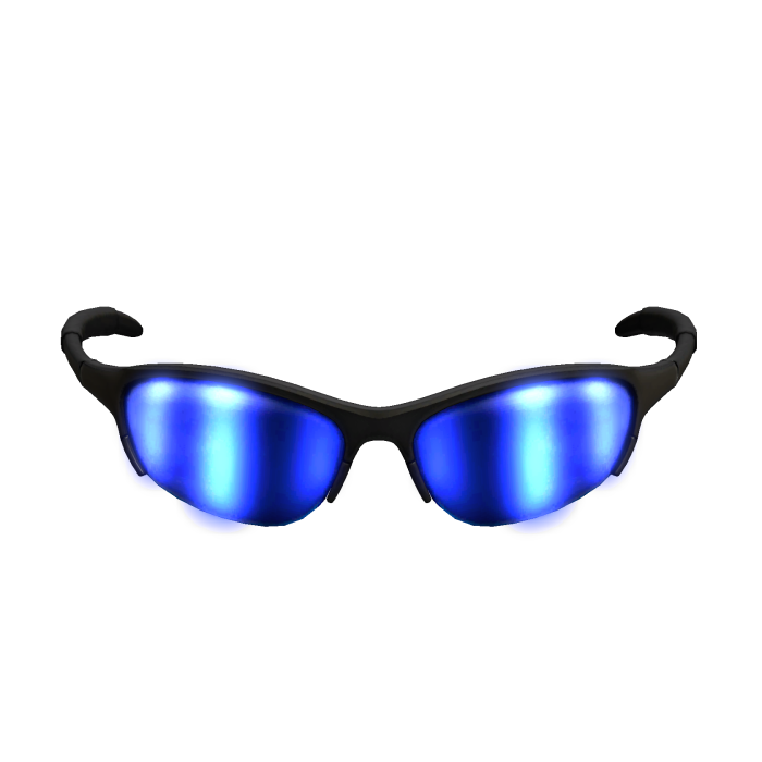 ✨ [EMISSIVE] Blue Agent Sport Glasses