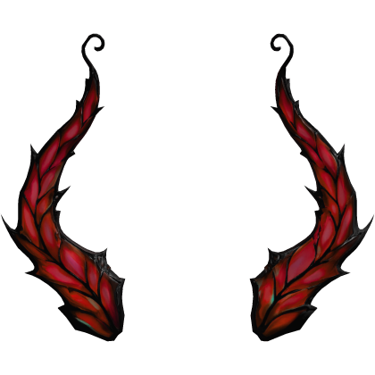 (In Group Store) Crimson Red Butterfly Horns Roblox item
