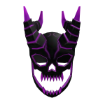 Purple Horned Demon Skull
