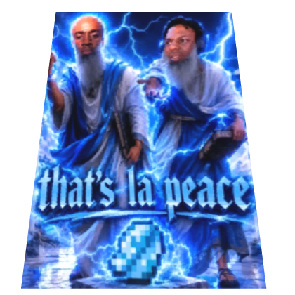 Kai Cenat Its La Peace meme Cape Roblox item