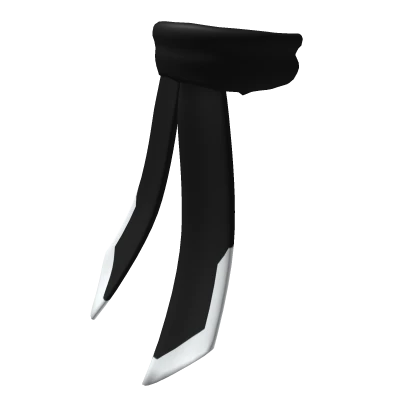 Tail Long Scarf Black and White | Roblox Item - Rolimon's