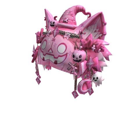 Spooky Pumpkin Cat Hood – Pinky