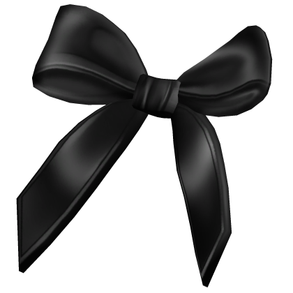 Cute Hair Ribbon In Black Left