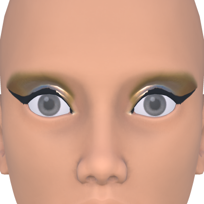 Bold Eyeliner with Gold Eyeshadow thumbnail