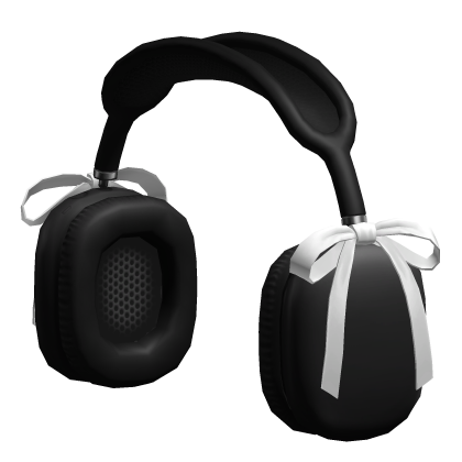 Basic Shiny Headphones w/ White Bow