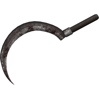 dirty grunge horror sickle - left