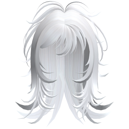 Emo Shaggy Layered Hair (White)