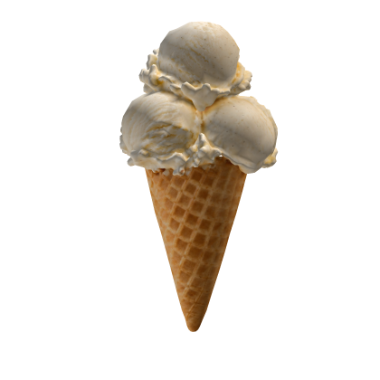 vanilla cone