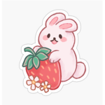 Strawberry bunny girl