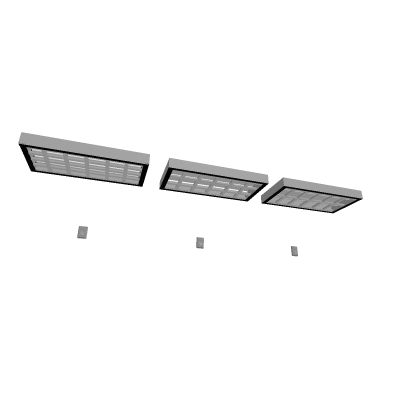 2X4 F40T12 Fluorescent Parabolic Troffer Set