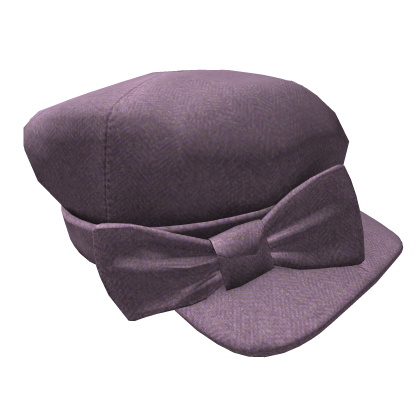 Lavender Wool Herringbone Newsboy Cap Roblox item