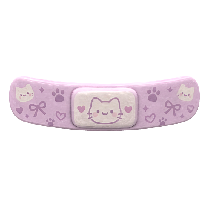 Kawaii Lavender Cat Bandage