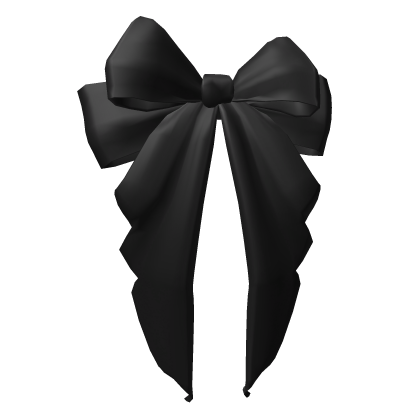 Cute Hair Bow [Black] Roblox item